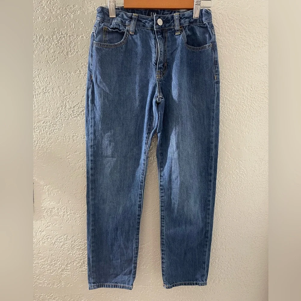GAP Kids Blue Regular Girlfriend Jeans Size‎ 12 Adjustable waist